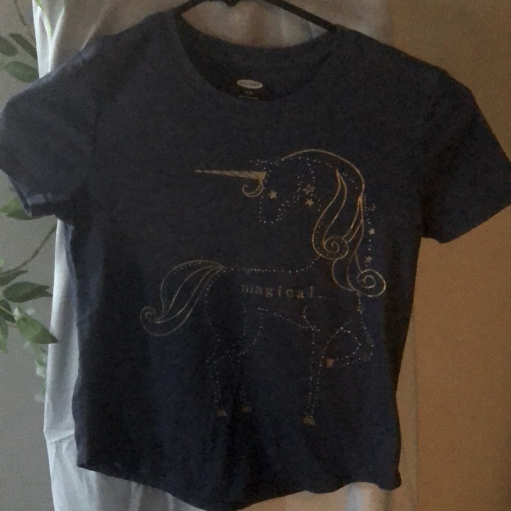 Old navy t shirt unicorn print for girls